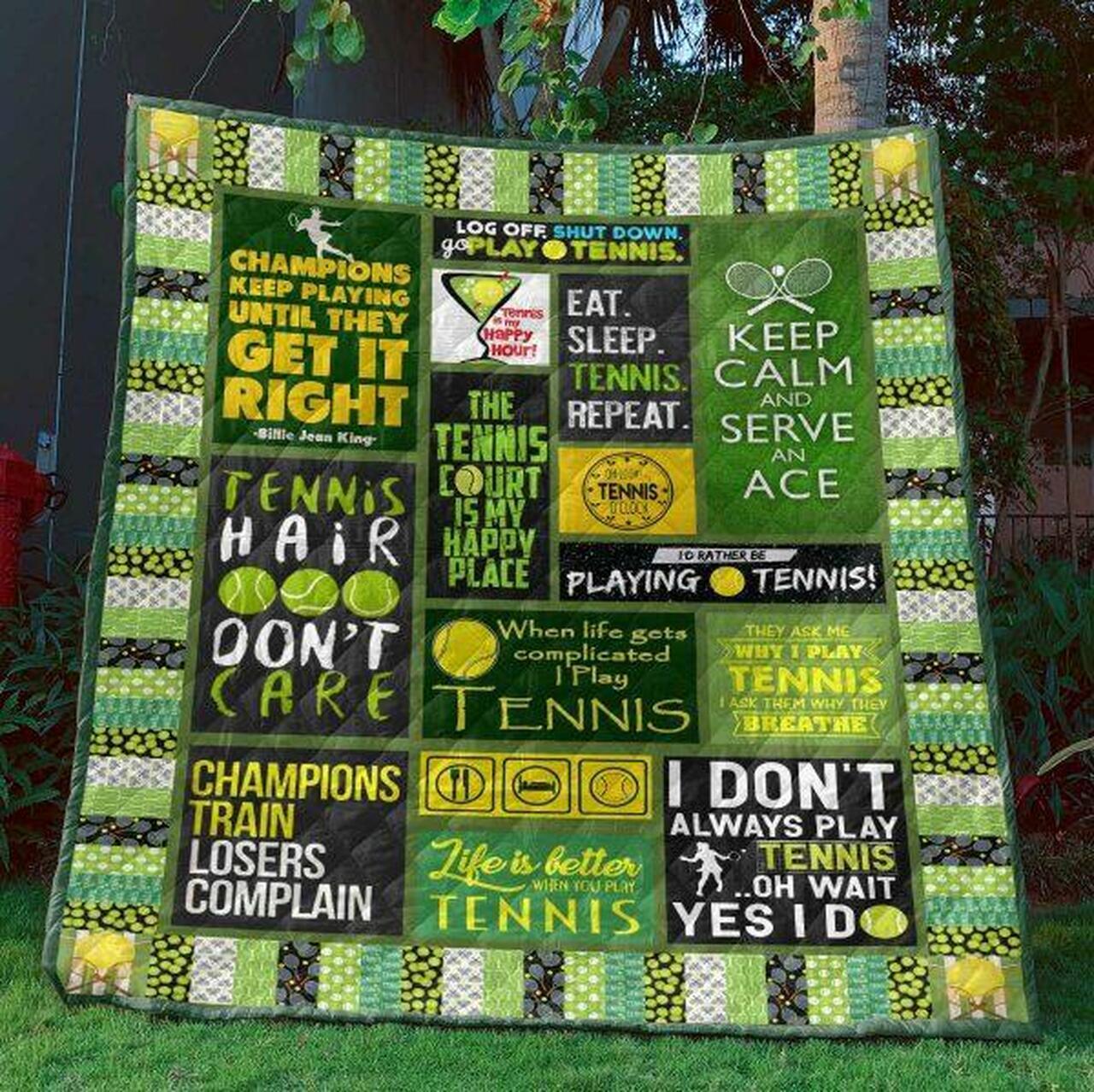 Eleep Te Repeat Quilt Blanket No96 Quilt