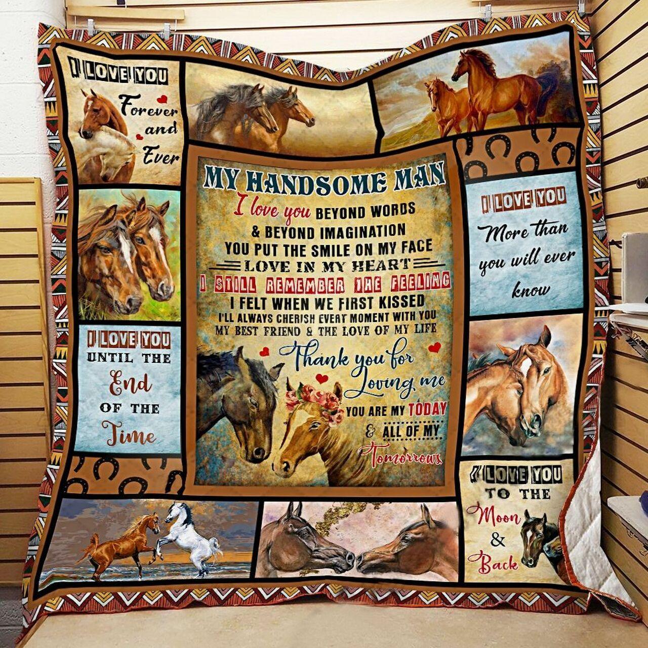 onalized e To My Home Man From Wife I Love You Beyond W Quilt Blanket Greattomized G For Birthday C Thgiving Wedding Valent Day