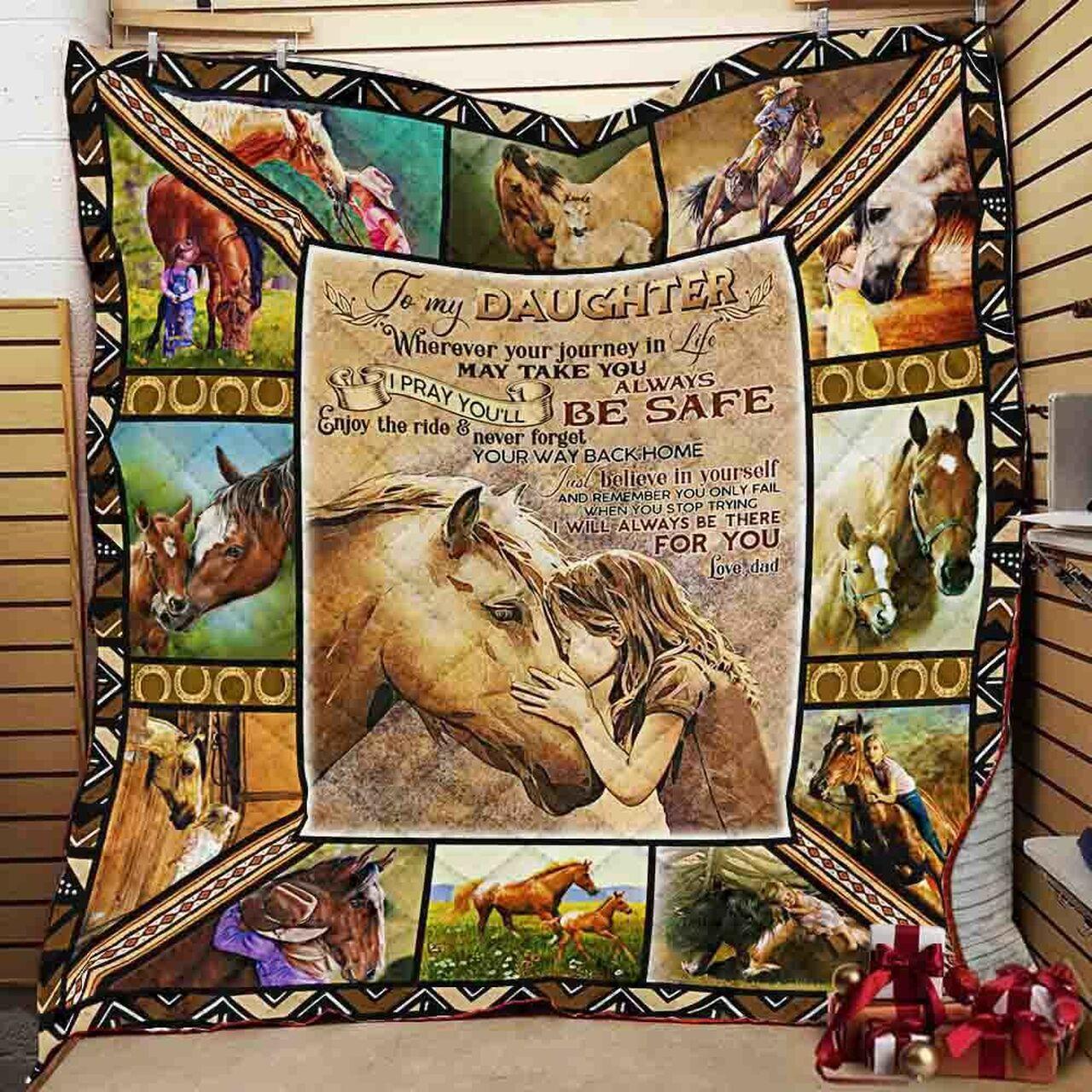 onalized e To My Daughter From Dad I Pray You Will Al afe Quilt Blanket Greattomized G For Birthday C Thgiving