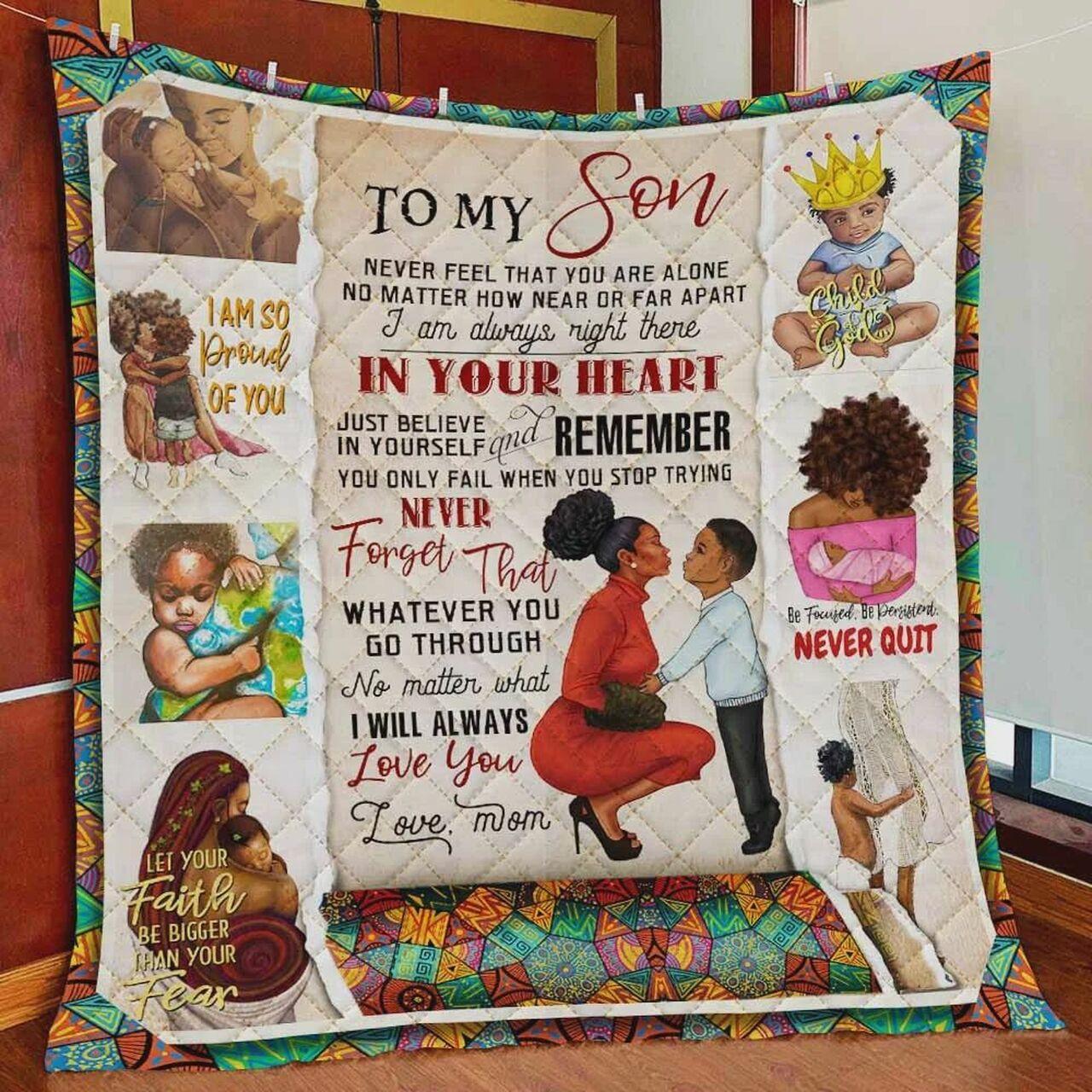 onalized Black Boy To on Quilt Blanket From Mom No Matter What I Will Al Love You Greattomized Blanket G For Birthday C Thgiving