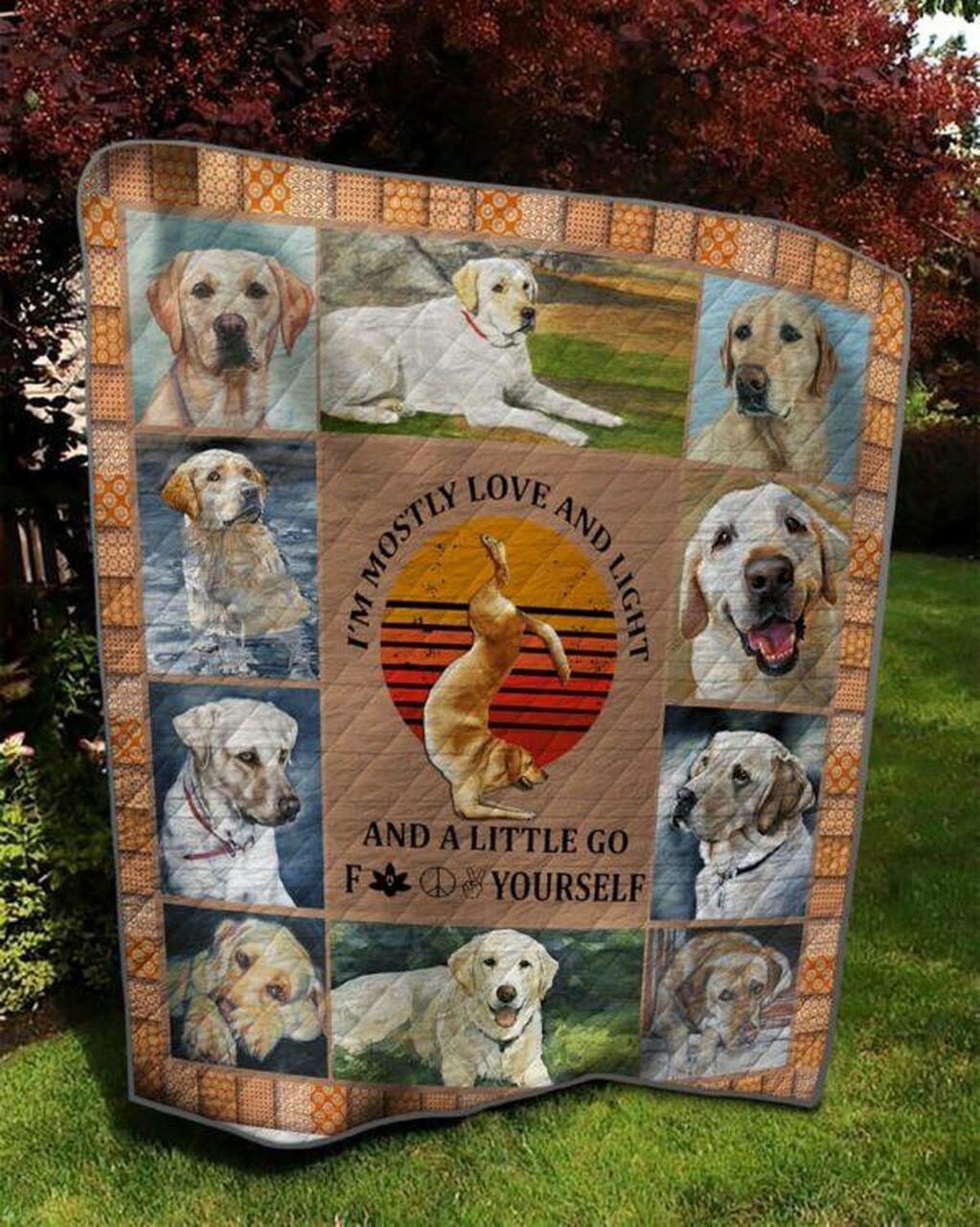 Love Labrador Retriever Quilt Blanket Quilt