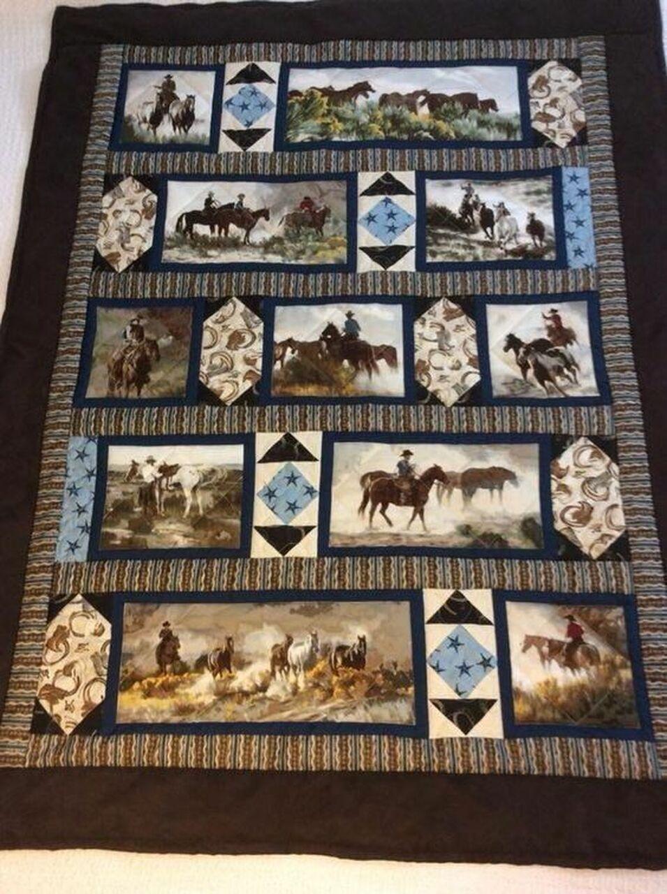 Cowboy Cl130671 Quilt Blanket