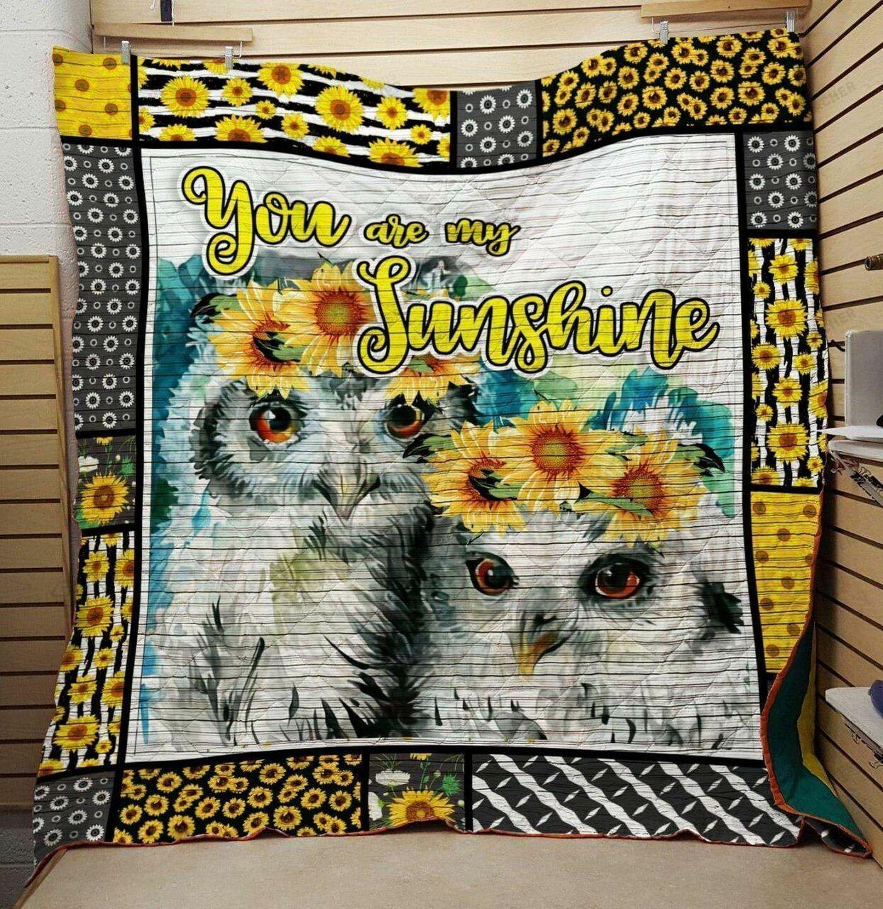 Ounflower You Are unshine Quilt Blanket Greattomized Blanket G For Birthday C Thgiving