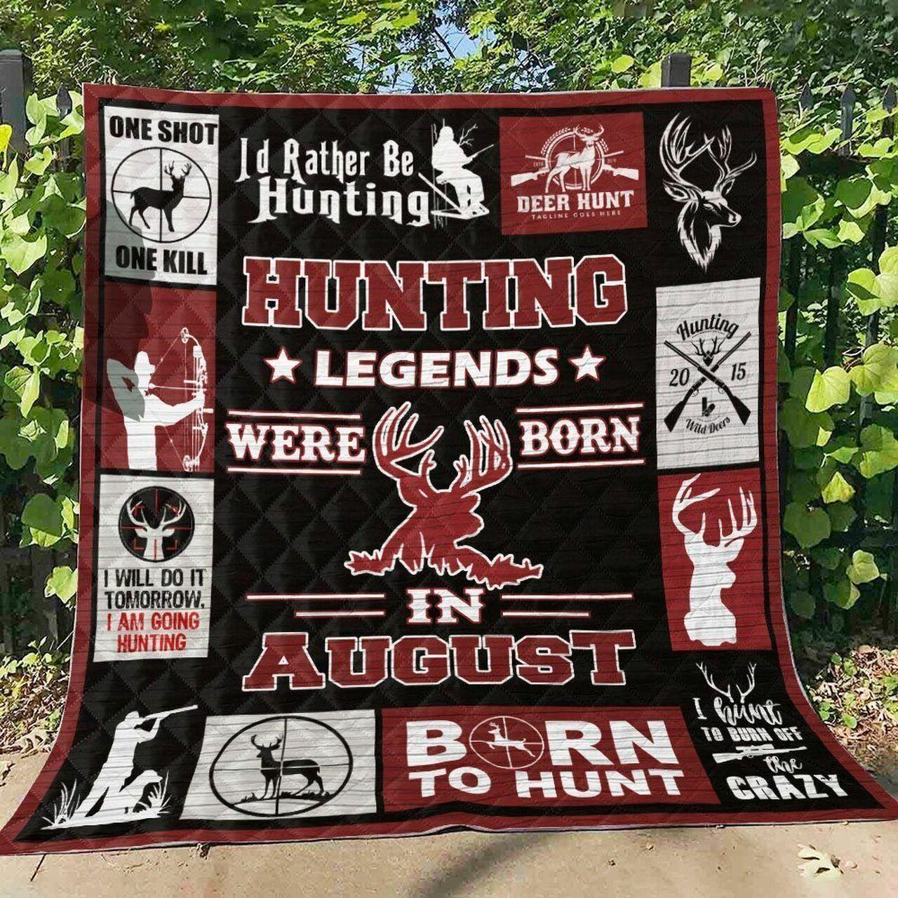 Hunting Qh160705B Tbg Quilt Blanket