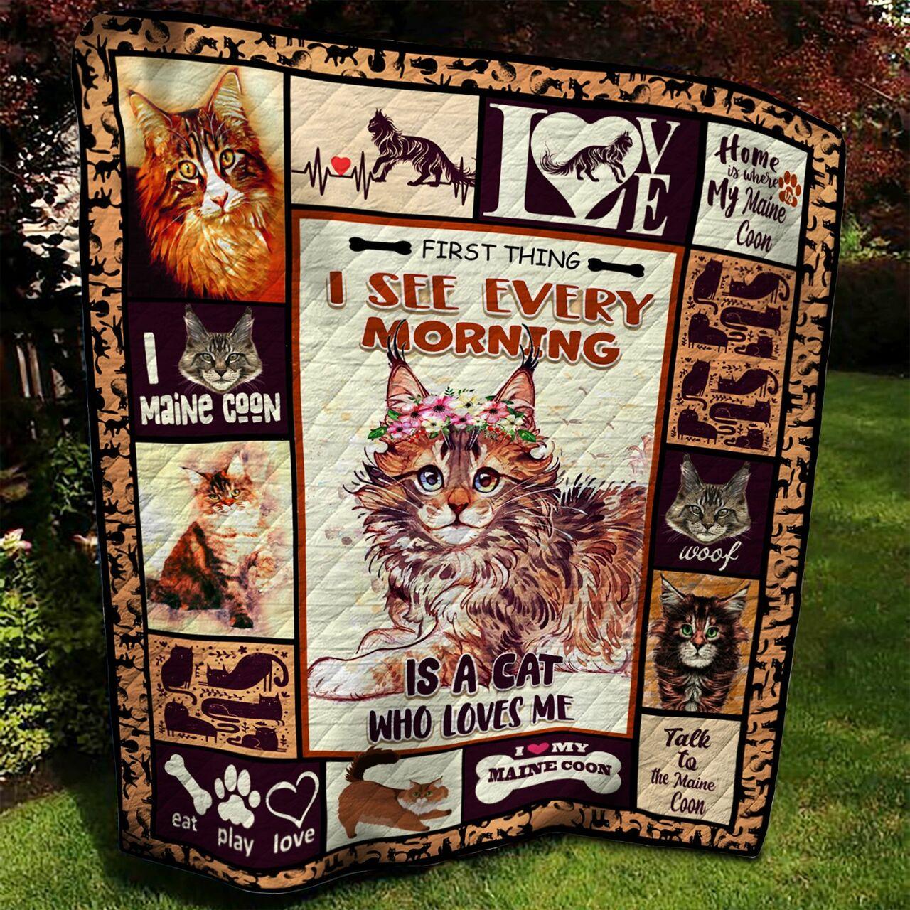 Maine Coon Quilt Blanket Bbb090605Mh
