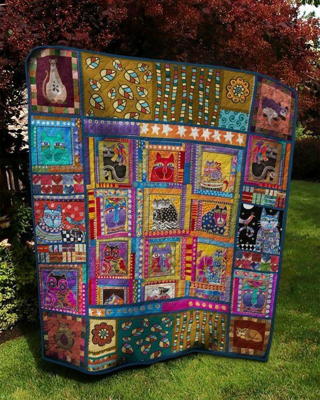 Cat Mo Quilt Blanket Quilt