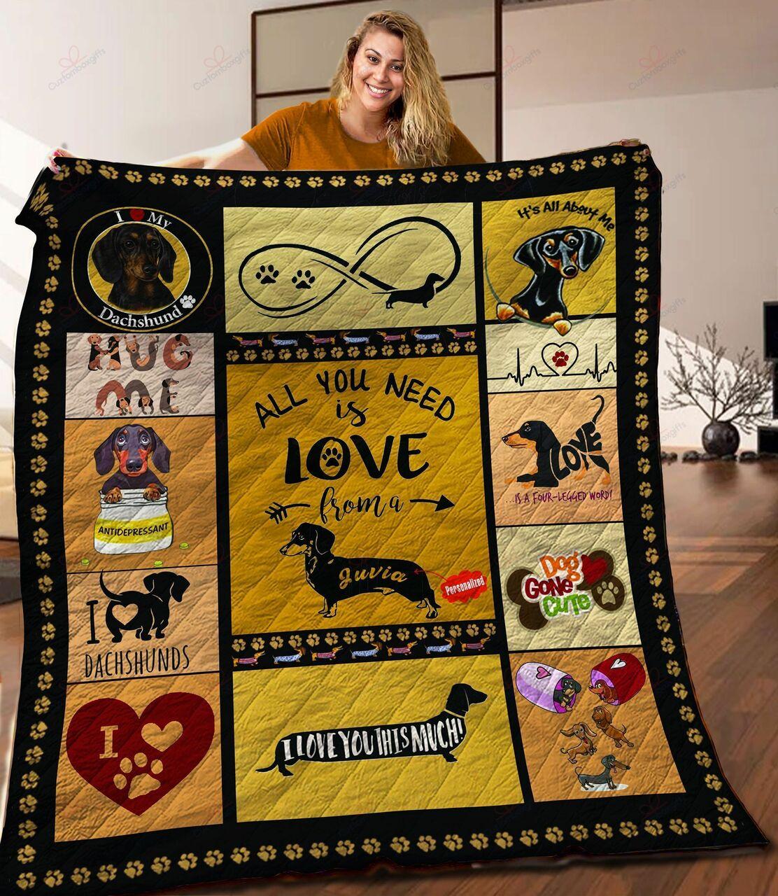 onalized Dhund All You Nee Love From A Quilt Blanket Greattomized Blanket G For Birthday C Thgiving