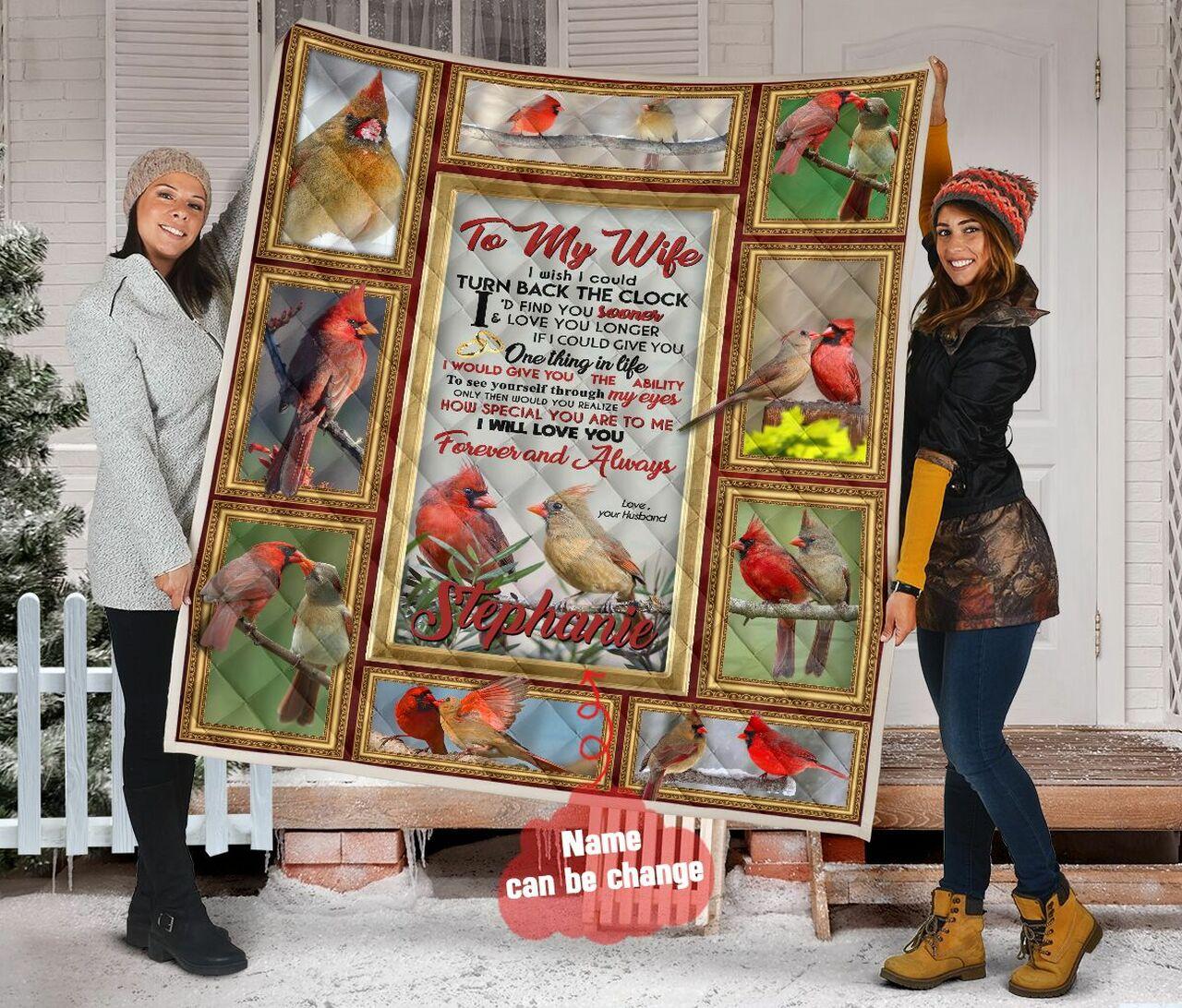To My Wife onalized Quilt Blanket Hhc120630