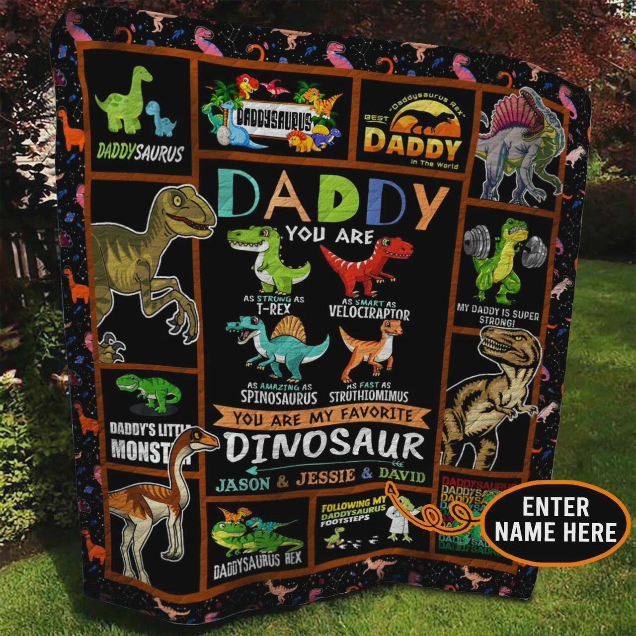 onalized Daur Dad You Are My Favorite Daur Quilt Blanket Greattomized G For Birthday C Thgiving Fat Day