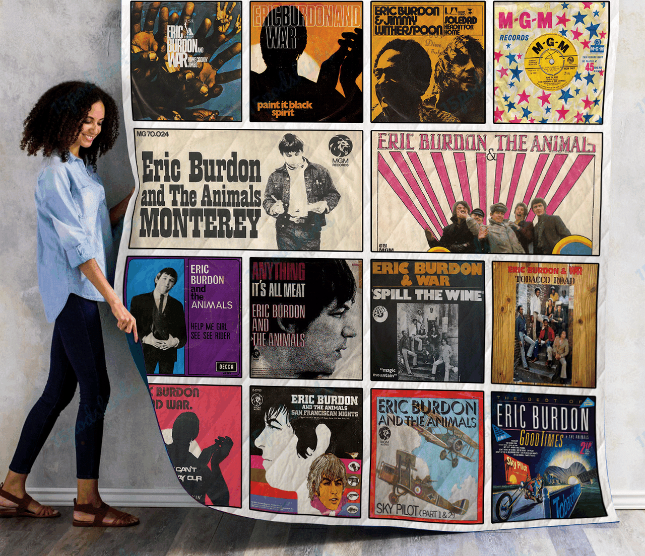 Eric Burdin Quilt Blanket Ver 14