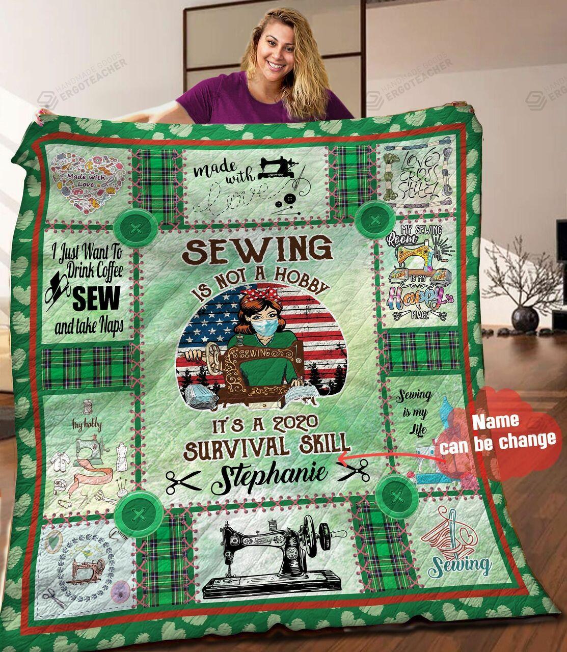 onalizewin Not A Hobby A 20urvivkill Quilt Blanket Greattomized Blanket G For Birthday C Thgiving