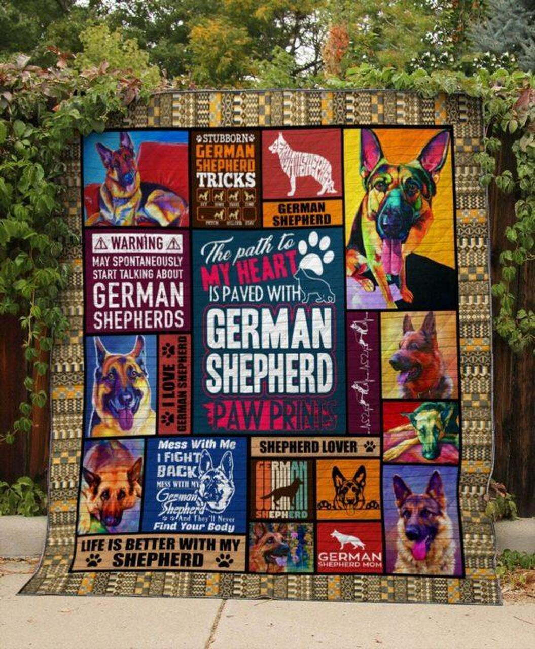 Love Germhepherd Quilt Blanket Ver 2 Quilt