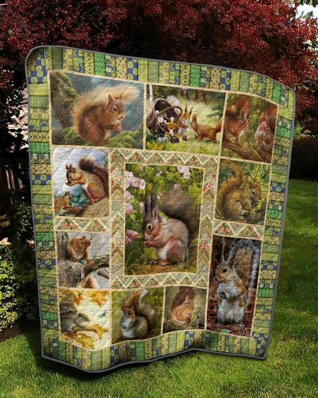 Squirrel Tnt0804 9 Quilt Blanket Quilt