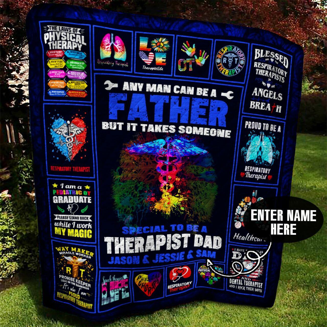 Thert Dad onalized Quilt Blanket Bbb100m