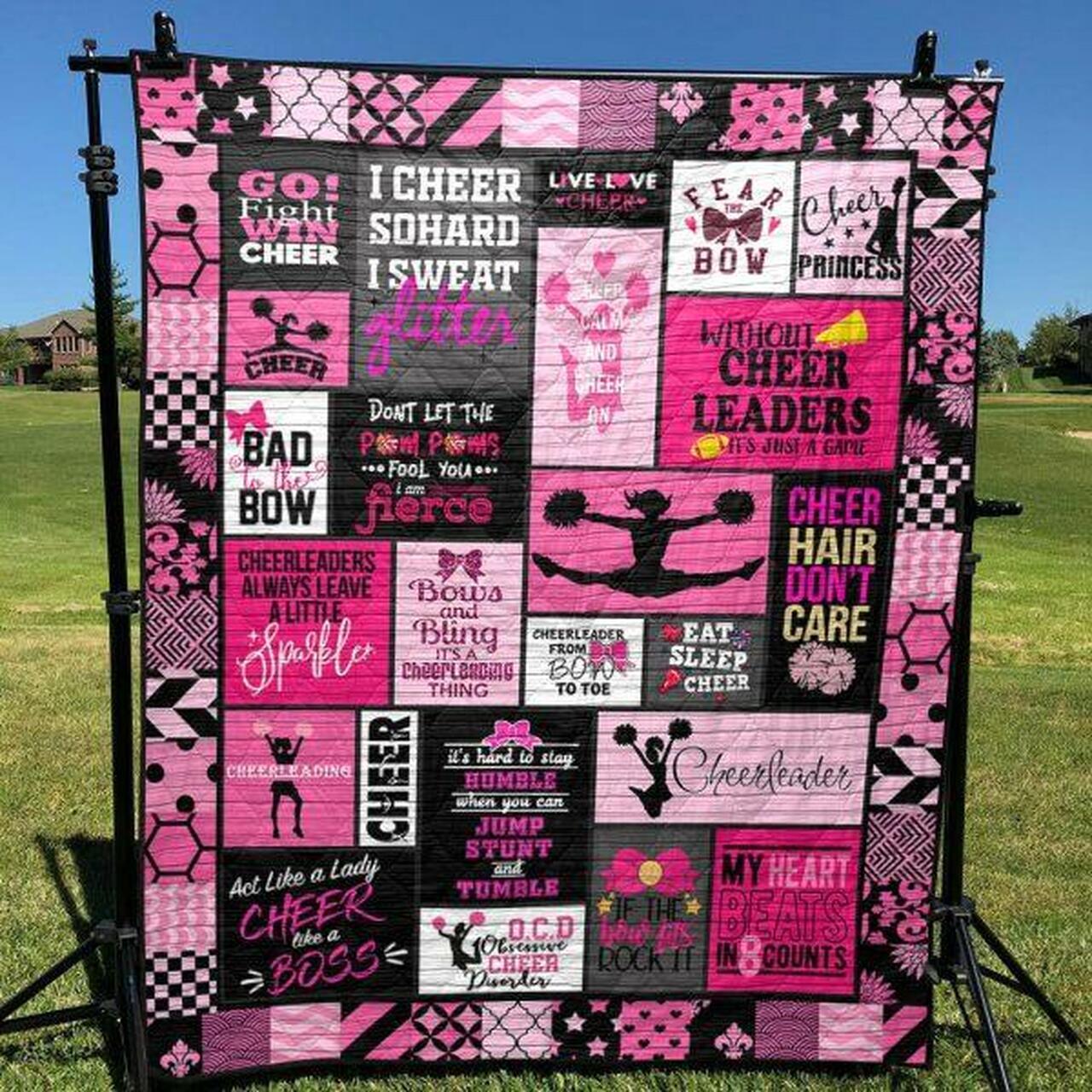 I Cheo Hardweat Glitter Pink ion Quilt Blanket Py68 Quilt