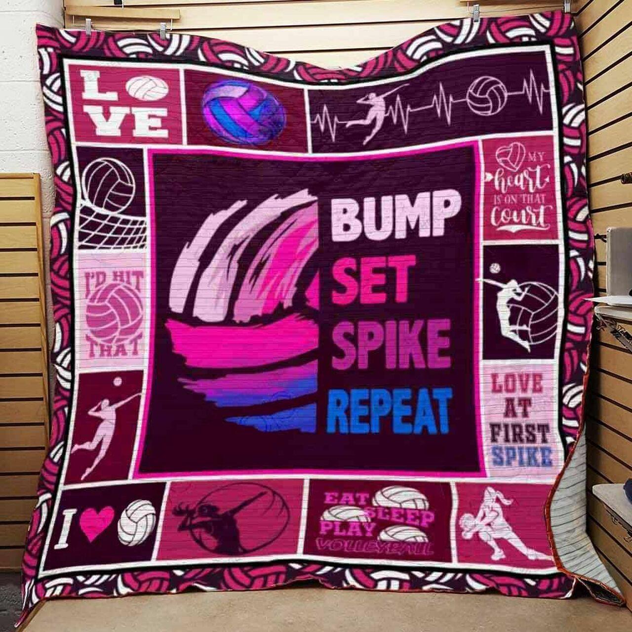 Volleyball Bupike Repeat Quilt Blanket Greattomized Blanket G For Birthday C Thgiving