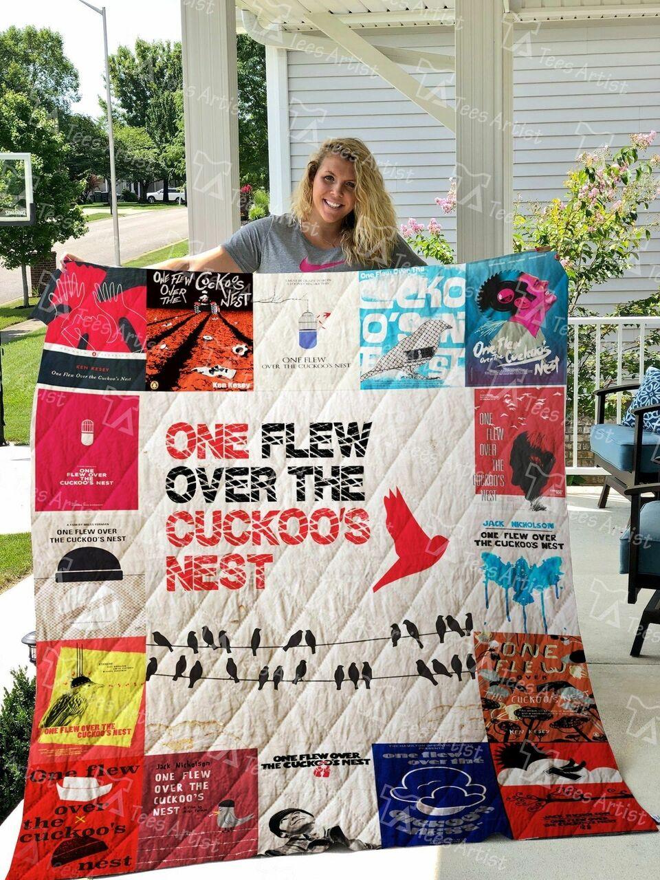 One Flew Over The Cuckt Quilt Blanket 01744