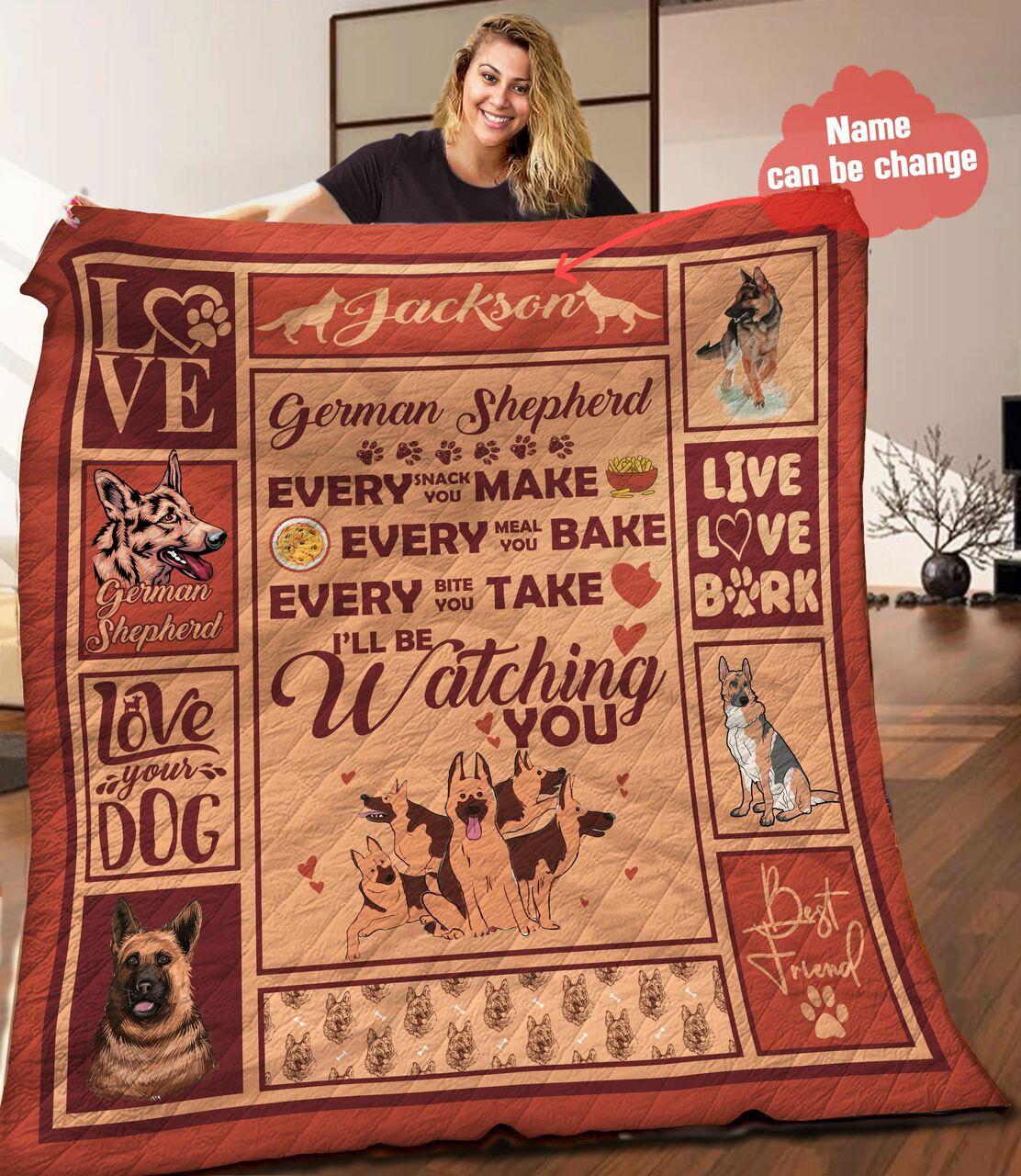 Germhepherd onalized Quilt Blanket Hhh110615Na