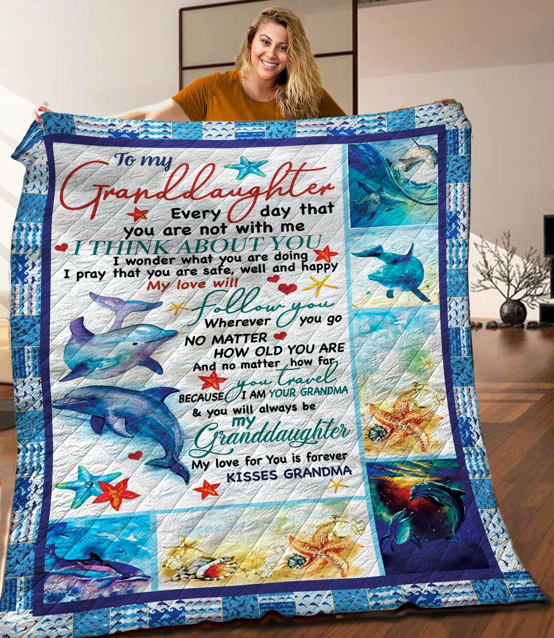 Dolphin Quilt Blanket C9B120604Pt