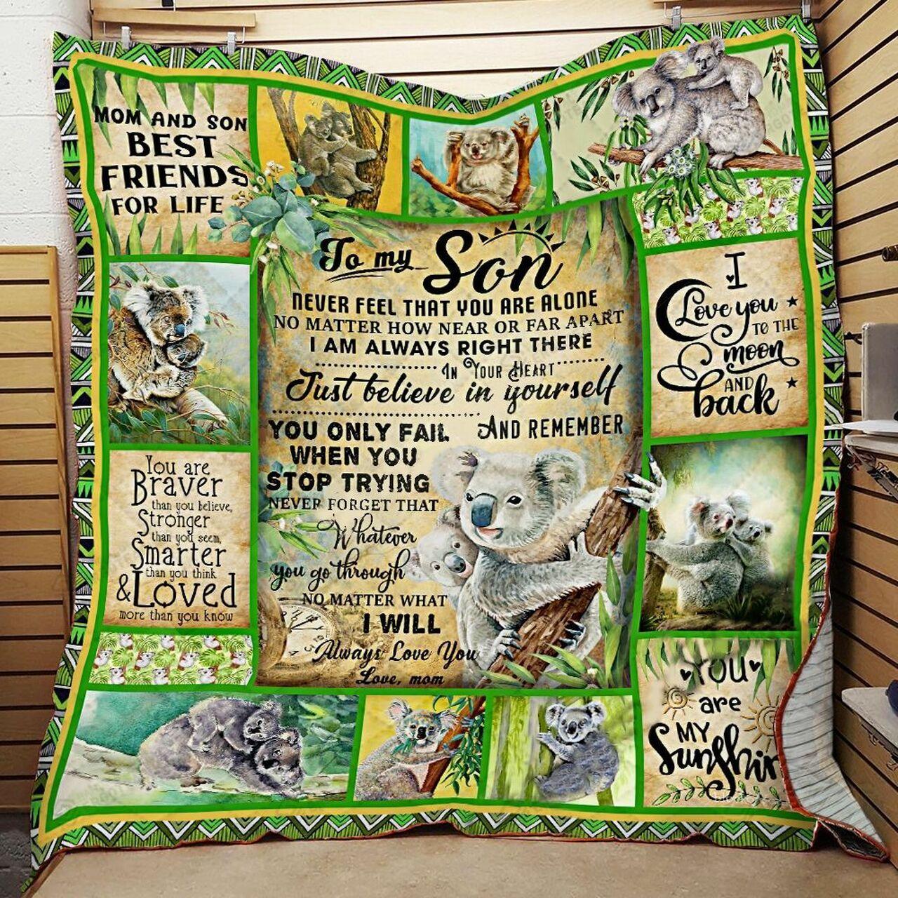 onalized Koala To on Quilt Blanket From Mom No Matter What I Will Al Love You Greattomized Blanket G For Birthday C Thgiving