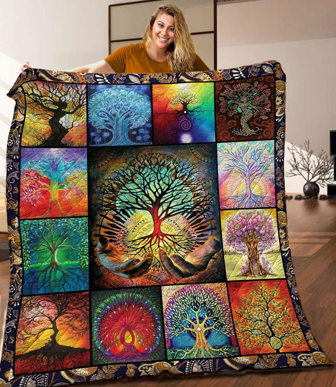 Tree Of Life Quilt Blanket C9B060602Pt