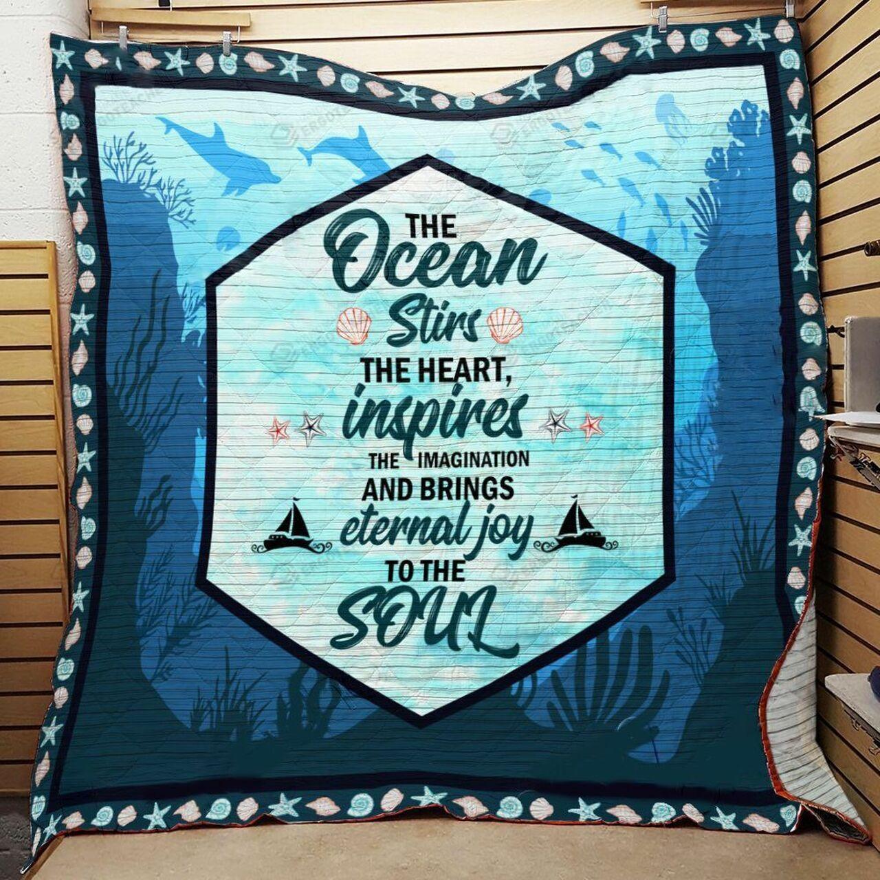 The Oce The Heartp The Imagination And Br Eternal Joy To Toul Quilt Blanket Greattomized Blanket G For Birthday C Thgiving
