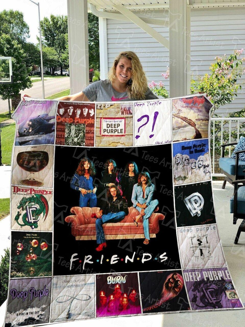 Deep Purple Quilt Blanket 01641