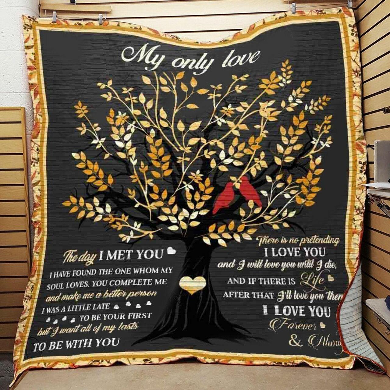 onalizedband And Wife To My Only Love Quilt Blanket Ther No Pretending I Love You And I Will Love You Until I Die Greattomized Blanket G For Birthday C Thgiving