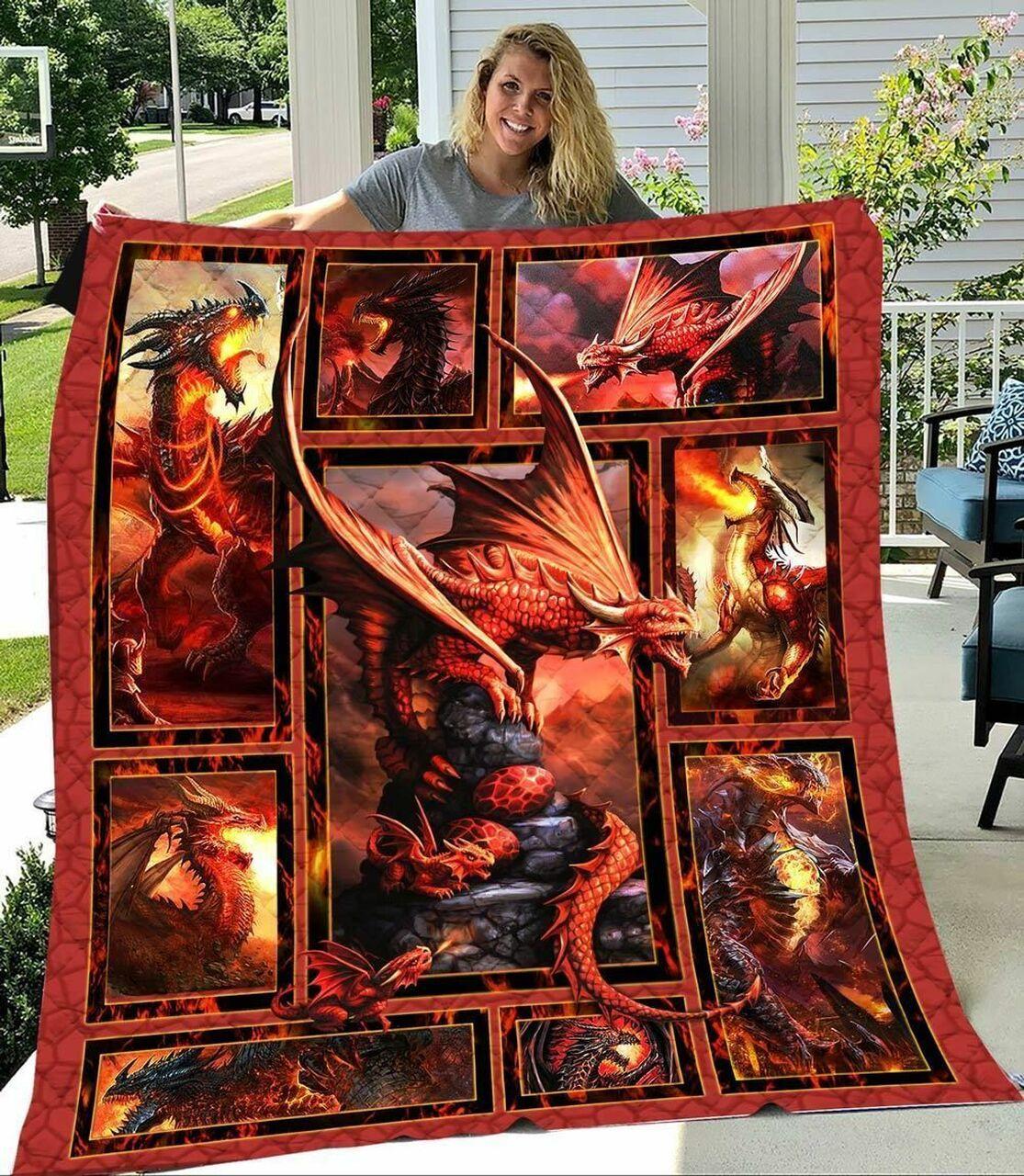 Rtone Dragonfire Quilt Blanket Greattomized Blanket G For Birthday C Thgiving