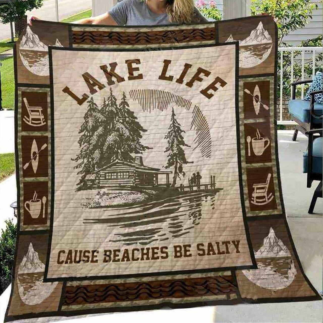 Lake Life Bee Bea alty Quilt Blanket Greattomized Blanket G For Birthday C Thgiving