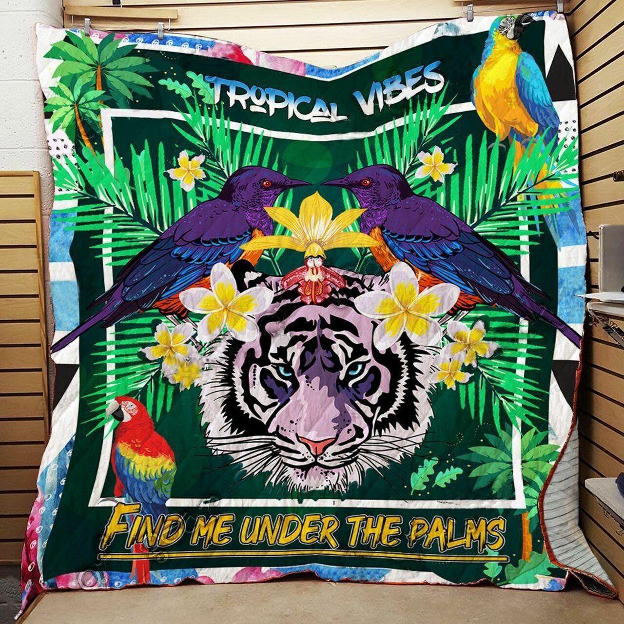 Tropical V Find Me Under The P Quilt Blanket Greattomized Blanket G For Birthday C Thgiving