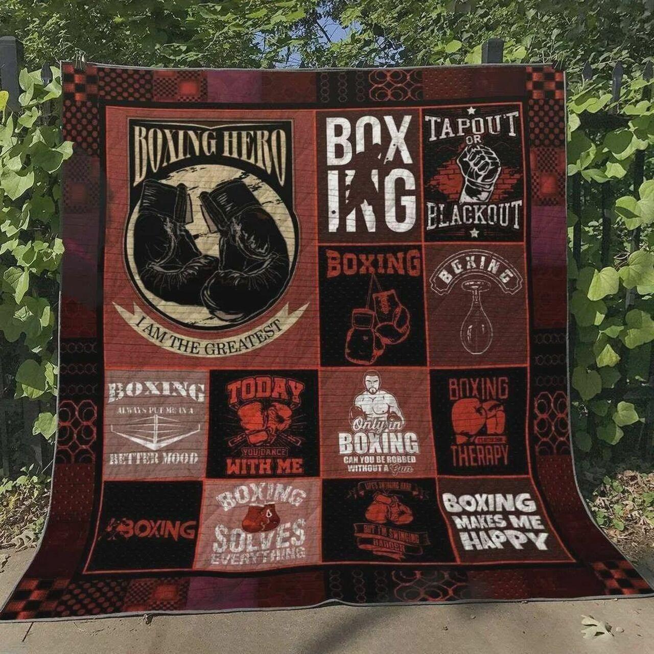 Boxing M Me Happy Quilt Blanket Greattomized Blanket G For Birthday C Thgiving