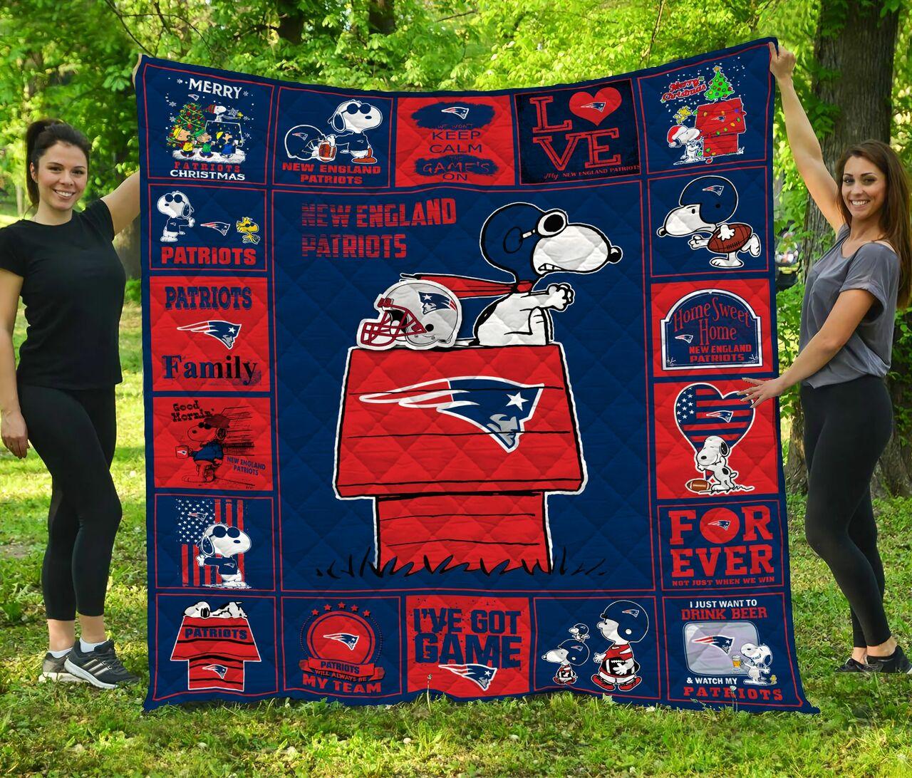 New England Patr Quilt Blanket