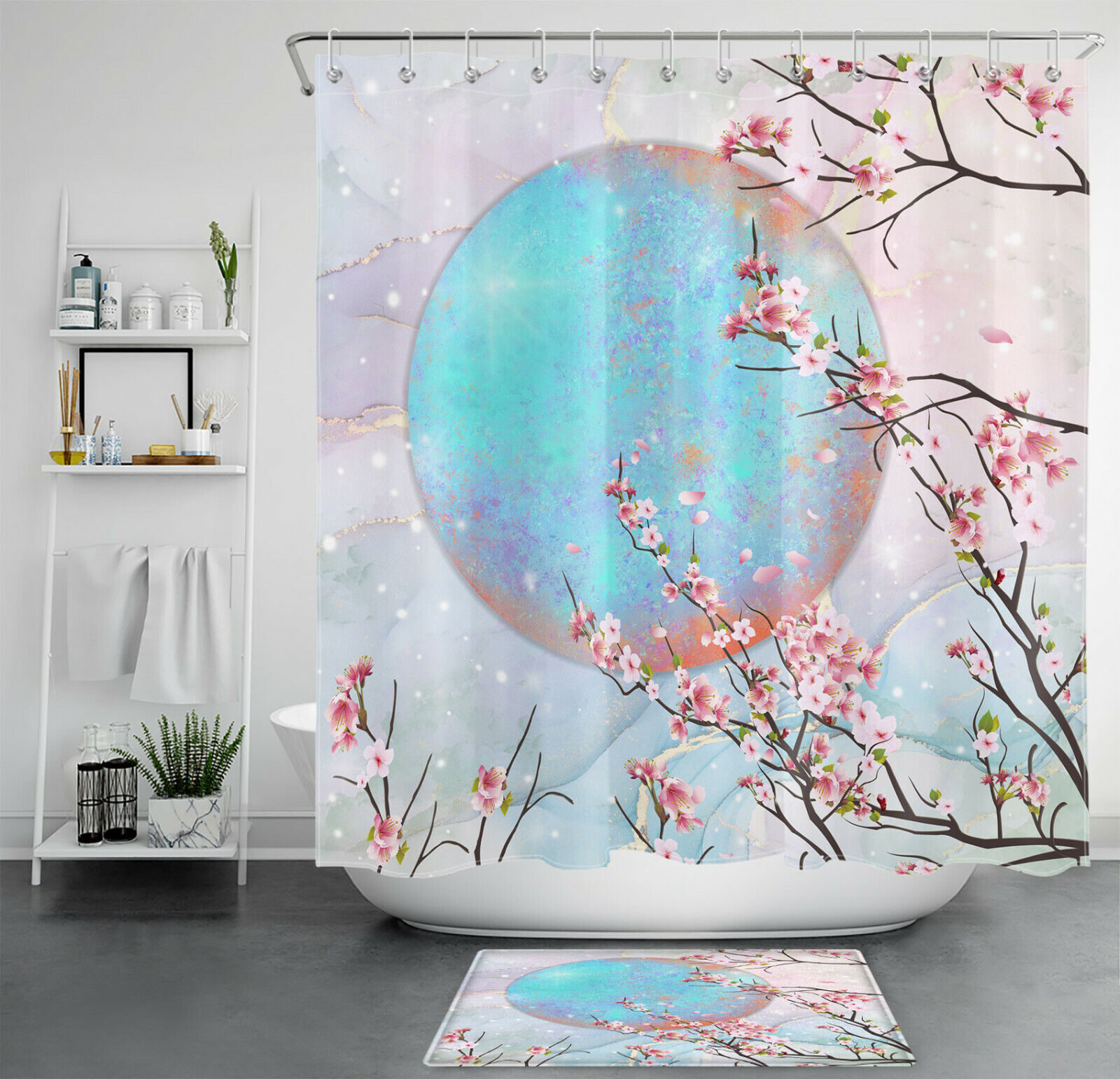 Sun Shower Curtain Home Decor