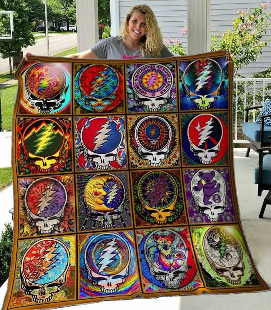 Grateful Dead Quilt Blanket B050604 Quilt