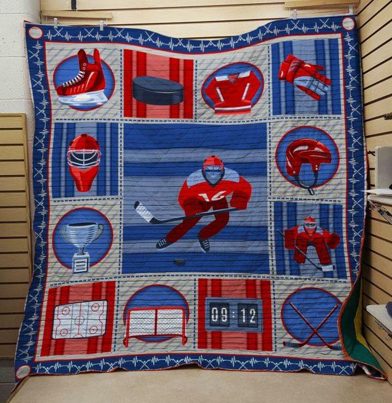 Hockey 103046 Quilt Blanket Quilt