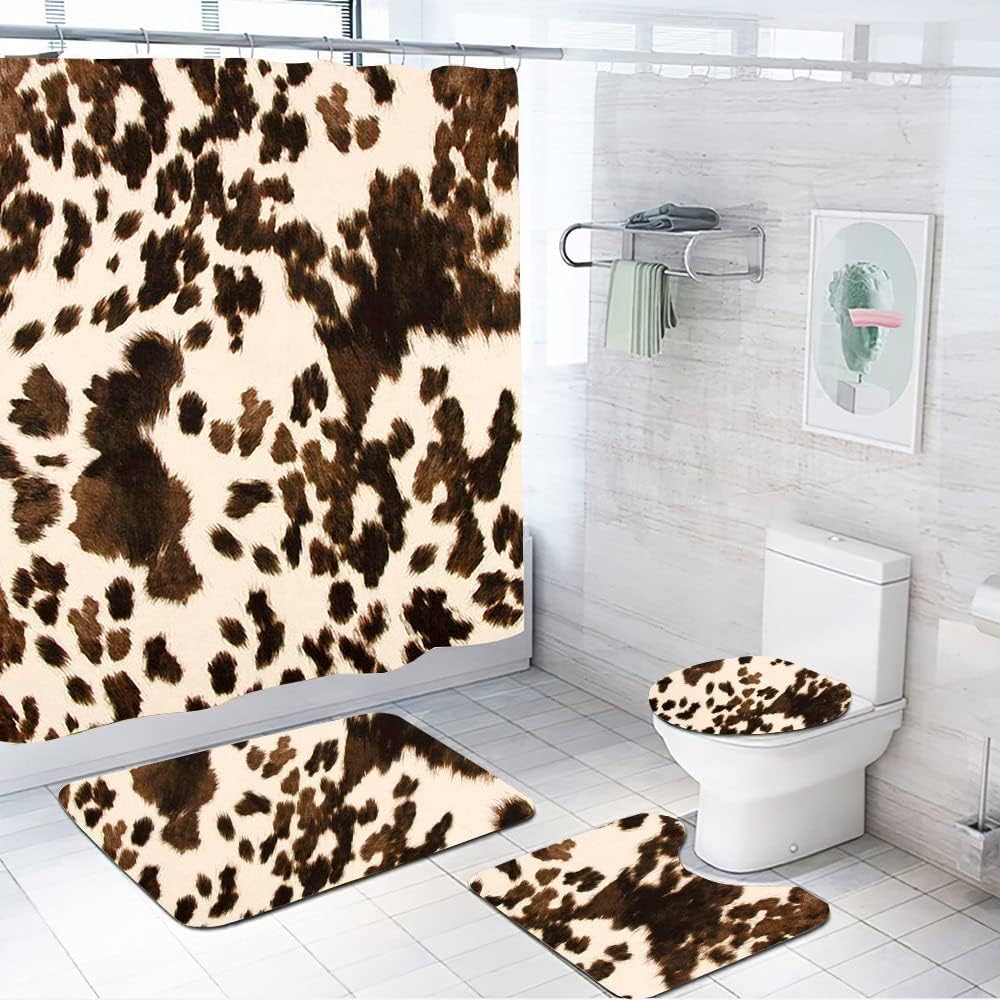 Leopard Print Shower Curtain For A Wild Animal-Inspired Bathroom Decor