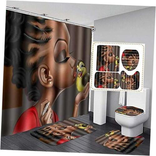 Sexy Afro Black Woman Shower Curtain For An Edgy Bathroom Decor