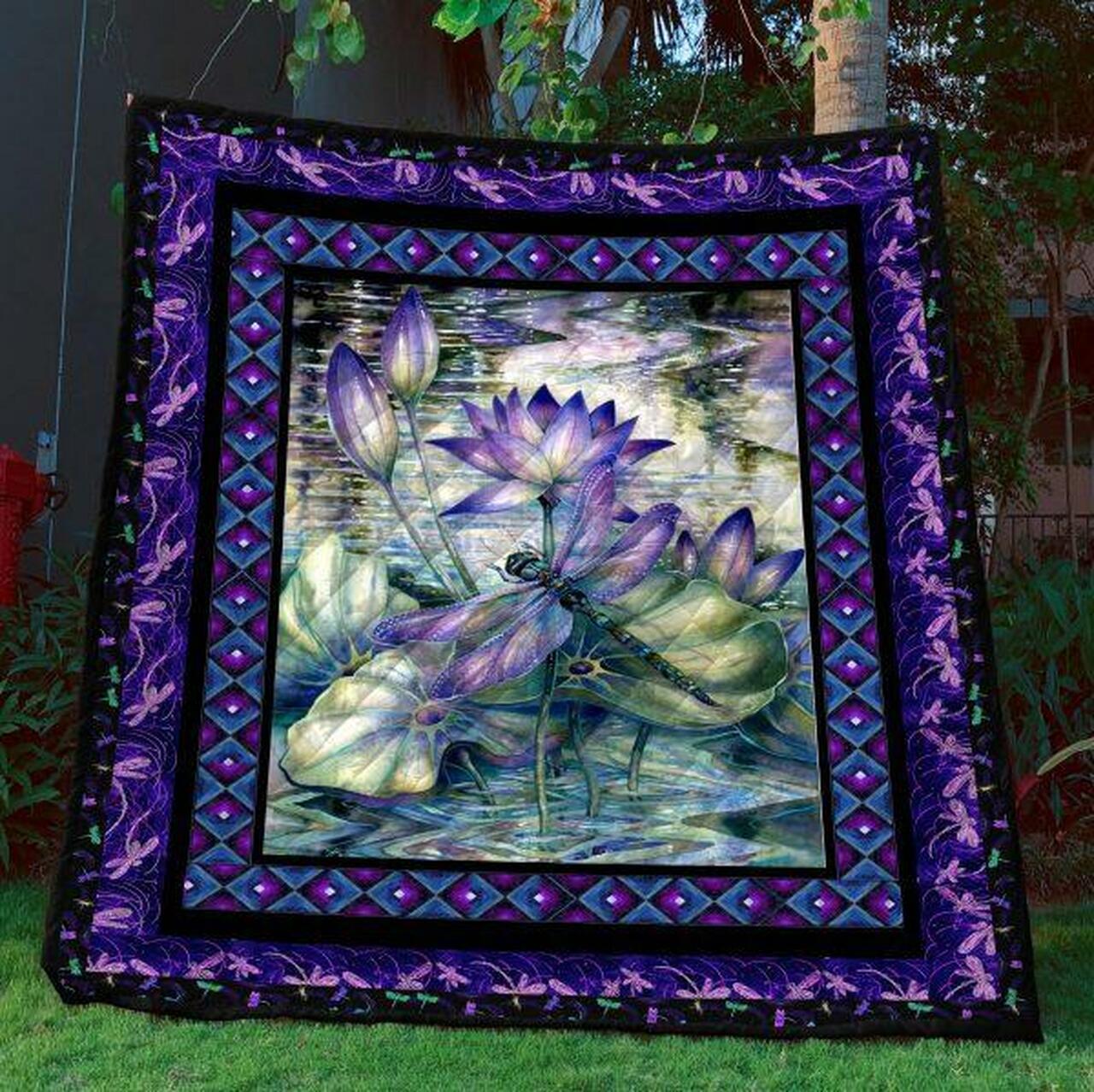 Dragonfly L Quilt Blanket Vd14 Quilt