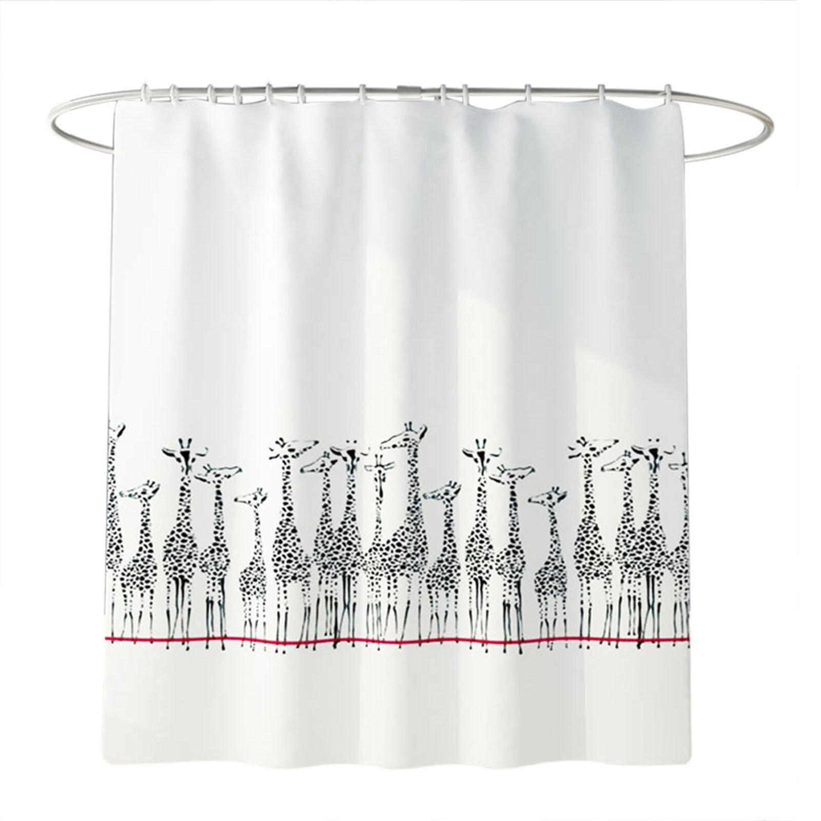 Giraffe Pattern Waterproof Shower Curtain Bathroom Decor