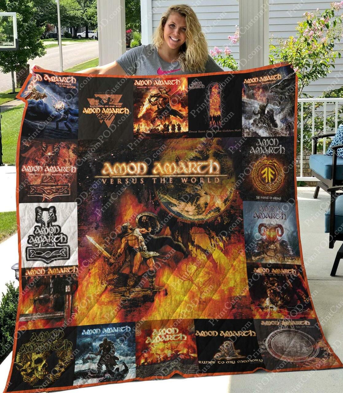 M300702 Amon Amarth Quilt Blanket Quilt