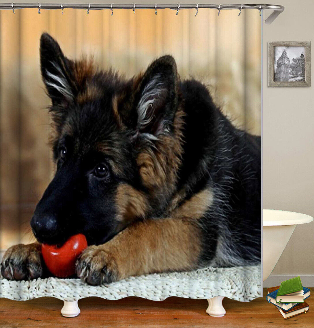 Dog Animal Waterproof Shower Curtain For A Cute And Playful Bathroom
