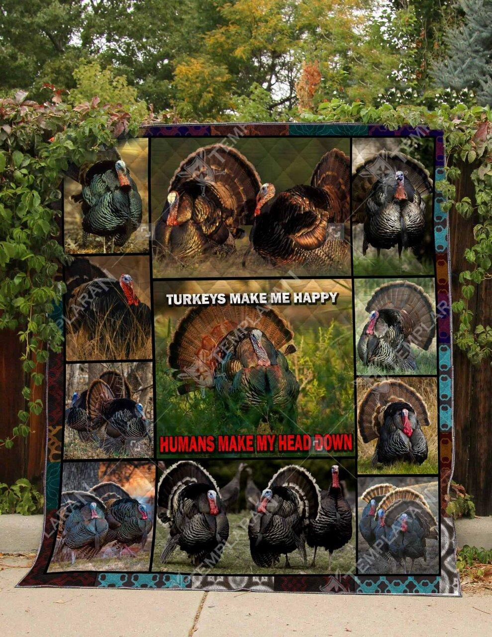 Turkey Blanket 3D Full Printing Txh-Qdt00058 Quilt