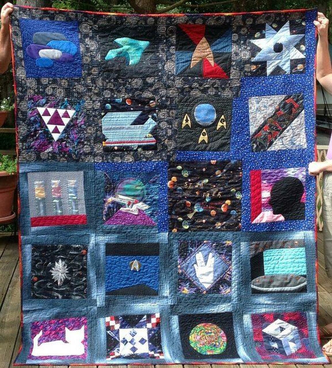 Star Trek Quilt Blanket Tr12 Quilt