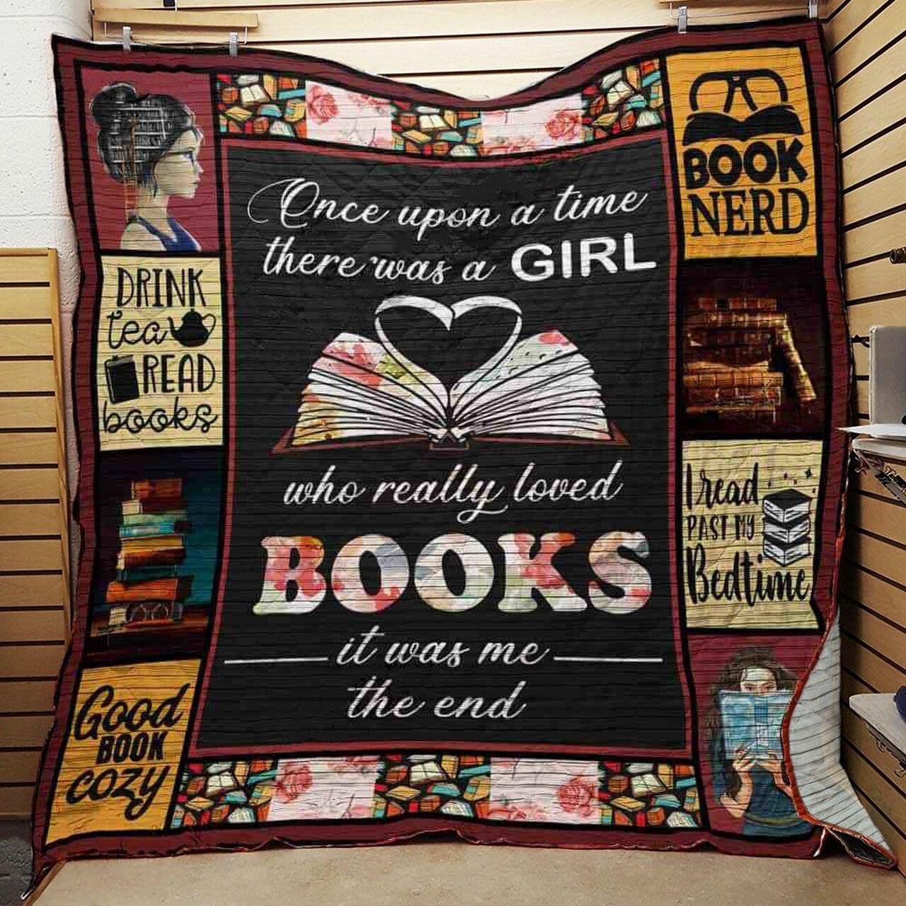 There A Girl Who Really Loved B Quilt Blanket Greattomized Blanket G For Birthday C Thgiving