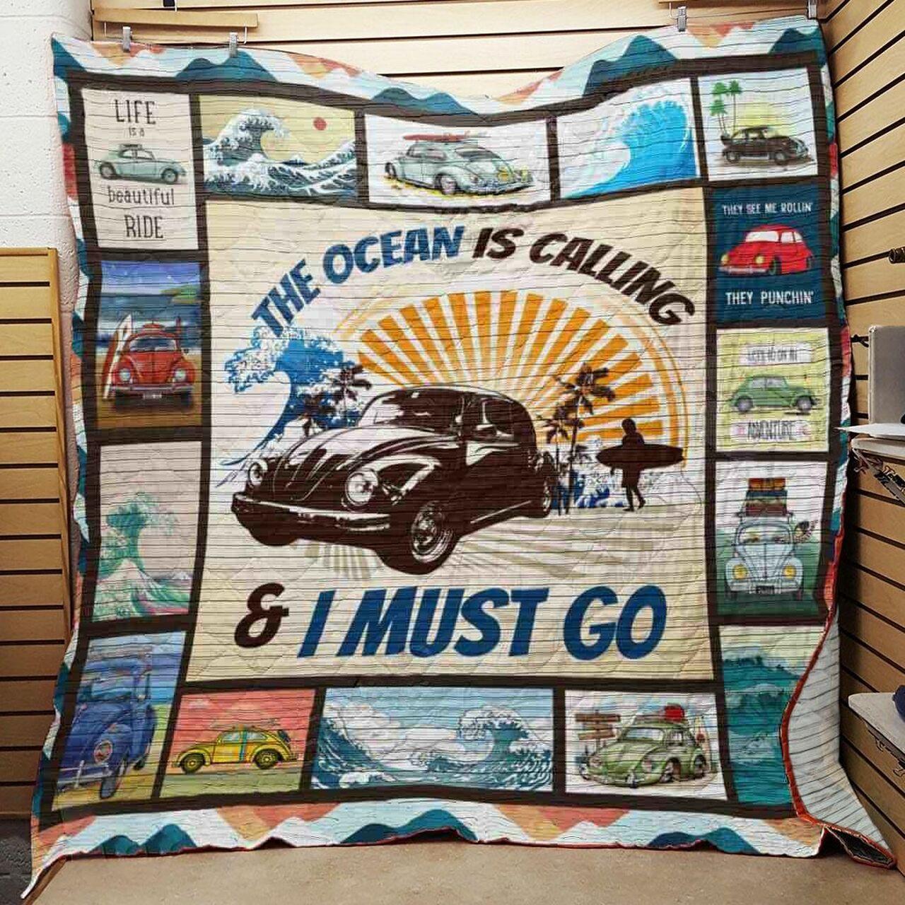 The Ocea Calling And It Go Quilt Blanket Greattomized Blanket G For Birthday C Thgiving