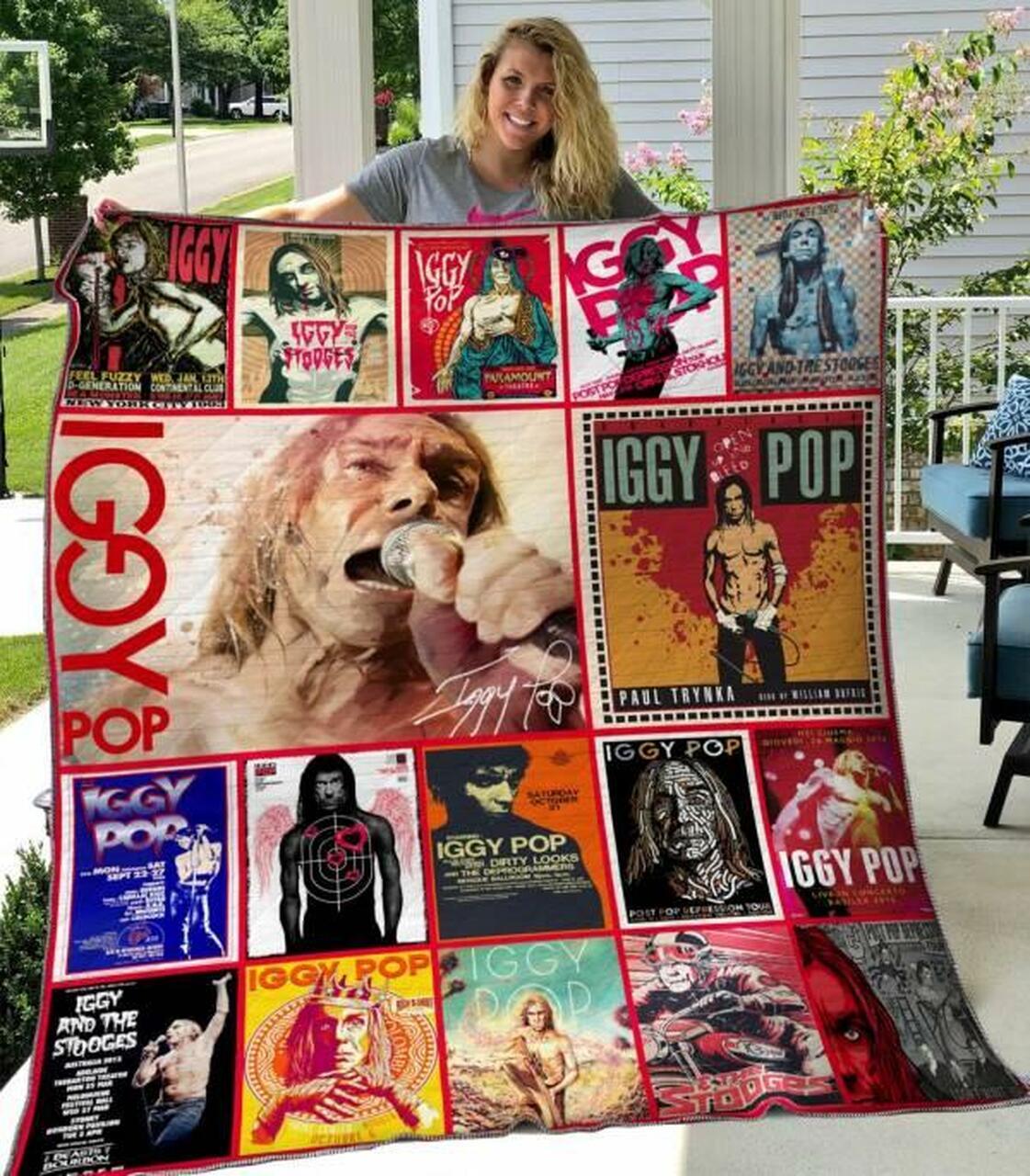 Iggy Pop Quilt Blanket Hvt060625 Quilt