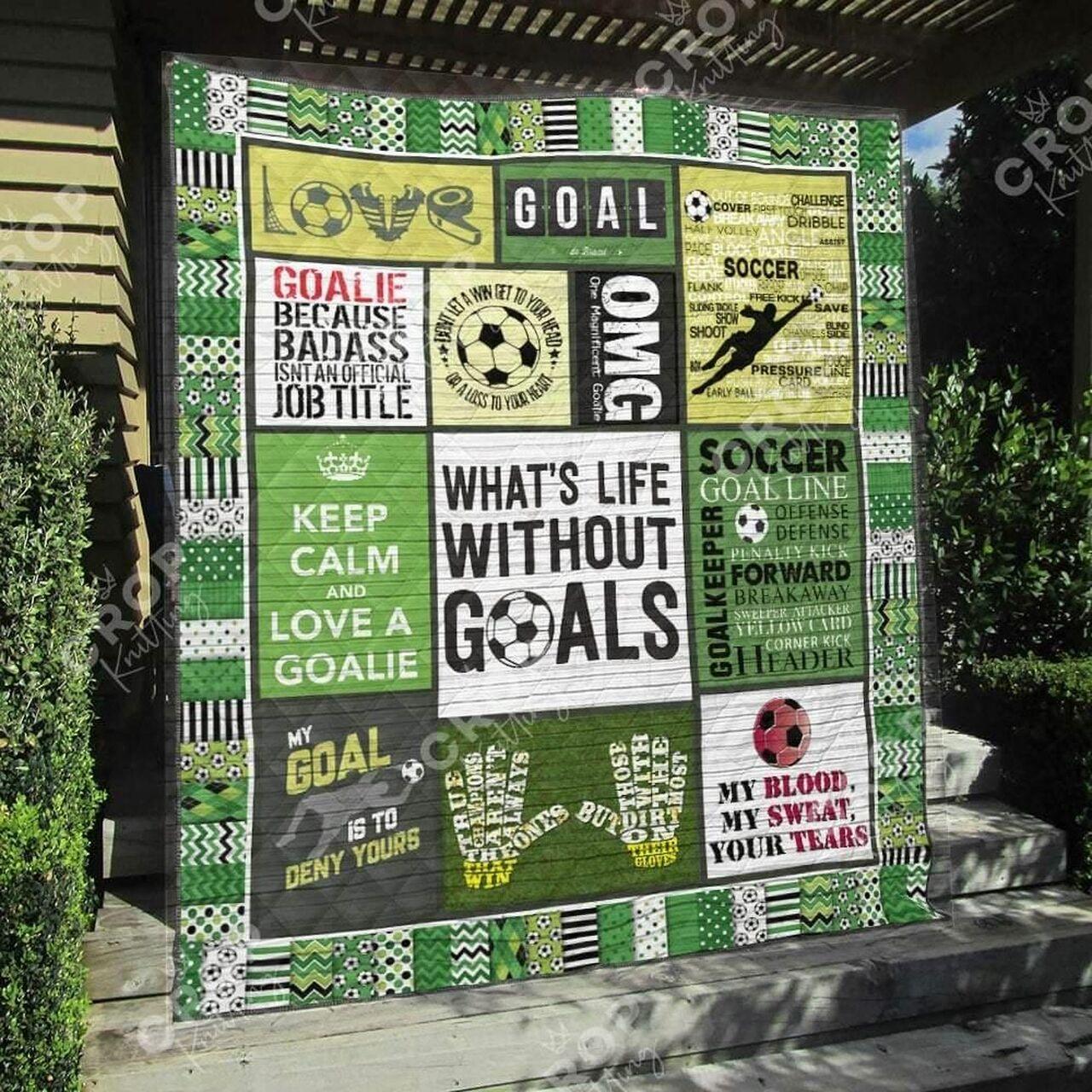 Soccer W Life Without G Quilt Blanket Greattomized Blanket G For Birthday C Thgiving