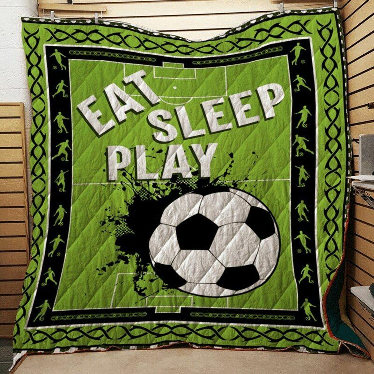 Soccer Clh0611109Q Quilt Blanket