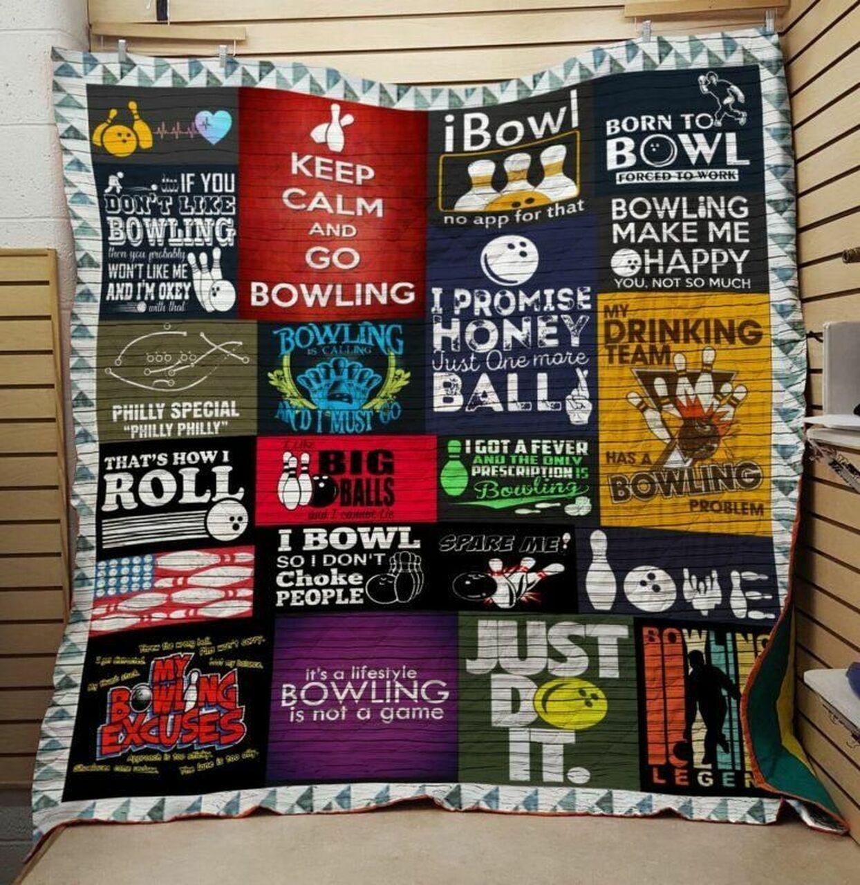 Bowling Roll Clh1611409Q Quilt Blanket